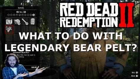 jitterscaffeine • 5 yr. . Rdr2 what to do with legendary pelts